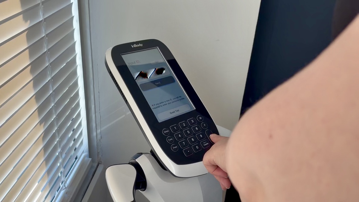 InBody Composition Analysis InBody body composition assessment at Harmony House Wellness in Newmarket